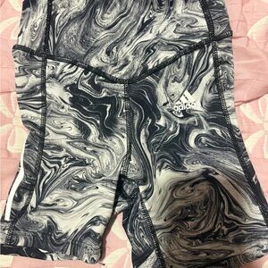 Adidas Monochrome Swirl Pattern Shorts